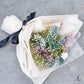 想いを伝える生花かすみ草花束 花びらメッセージ 選べるカラー_ミックス_L